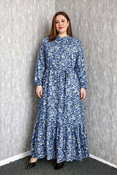 ModaPlaza Women's Small Pattern Chiffon 7583