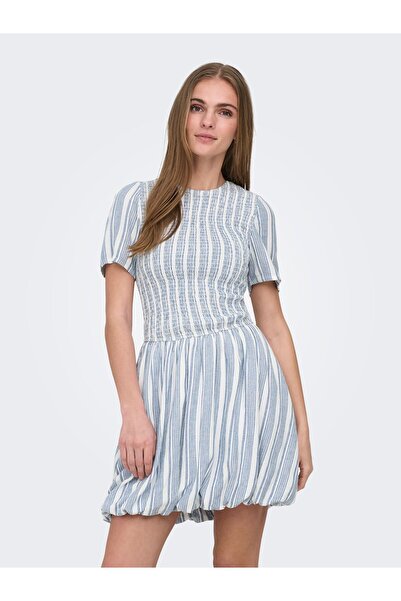 ONLY Kleid ONLGOA Leinen Kurzes Kleid