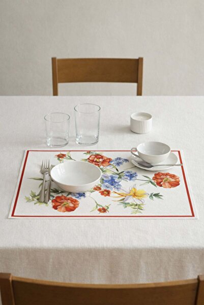 dekomall home & living Σετ Αμερικάνικου σερβιρίσματος 6 τεμαχίων Flower Dream...