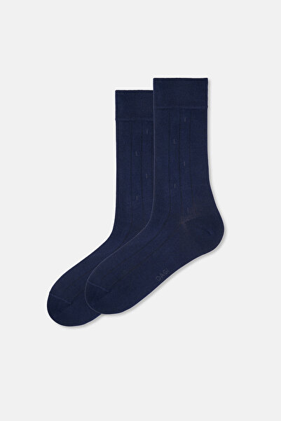 Dagi Men's Wide Ribbed Bamboo Classic Socks