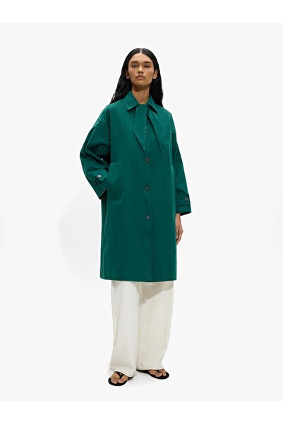 PARFOIS Kadın Desenli Astarlı Trençkot