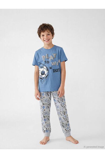 LC Waikiki Printed Boy's Pajama Set for Style Enthusiasts from Uzg Store