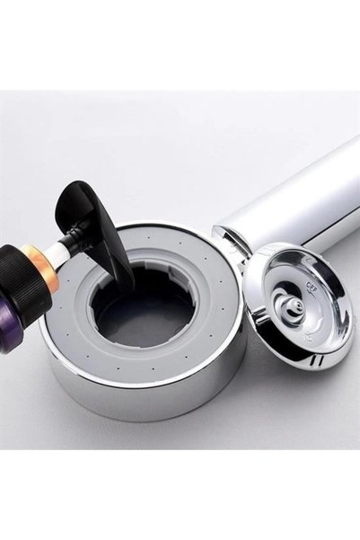 NW NessiWorld Double Sided High Pressure Water Flowing Shower Head with Shampoo Tank