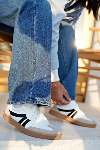 Kadın,Erkek,Unisex Çizgili Spor Ayakkabı Sneaker