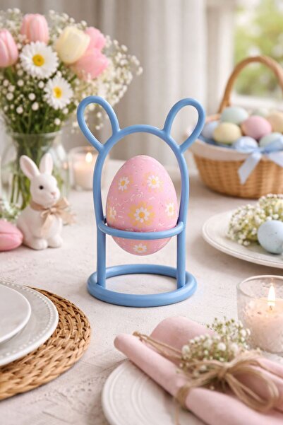 fromro Suport metalic pentru ouă de Paște, Iepuraș - Design premium și adorabil