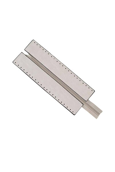 Ritzz Премиум цип от изкуствена кожа 26x10 СМ (Сребрист)