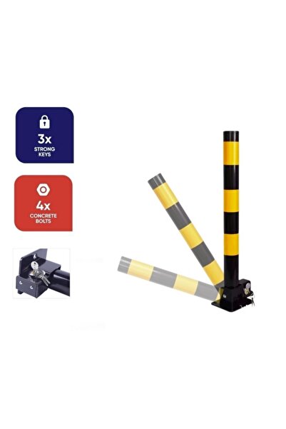 CED AUTO TRADE Folding metal pole for delimiting parking spaces with locking ...