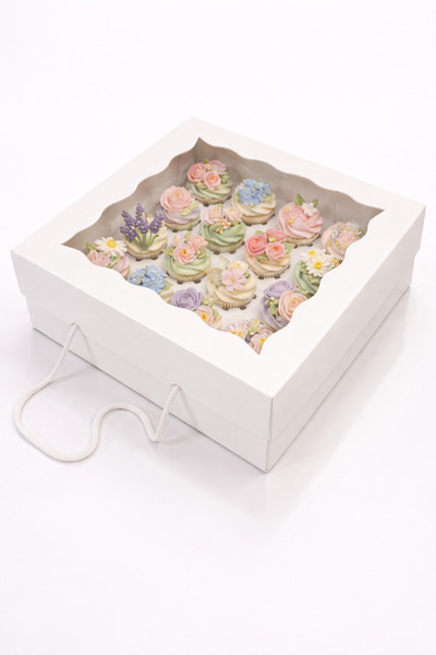 Ege Concept Life 16 Bölmeli Cupcake Kutusu 35x35x11 - Pastacılık, Kutlama Amb...