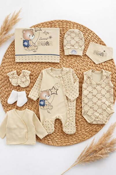 BYS BABY FASHION Seasonal 10 Piece 100% Organic Newborn Baby Boy Hospital Dis...
