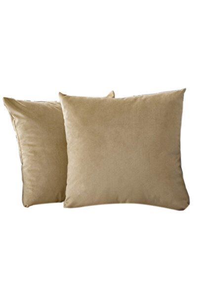 Five Store Set of 2 decorative velvet cushion covers with zipper, 45x45 cm, M...