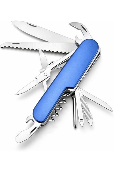 AutoFamily Stainless Steel Multi Tool Pliers – Heavy Duty Multitool with Knif...