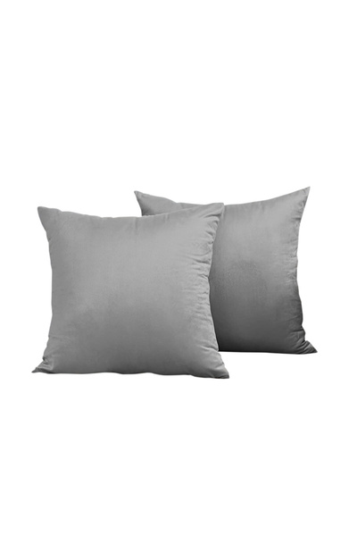 Five Store Set 2 huse pernute decorative din catifea cu fermoar, 45x45 cm, Ma...