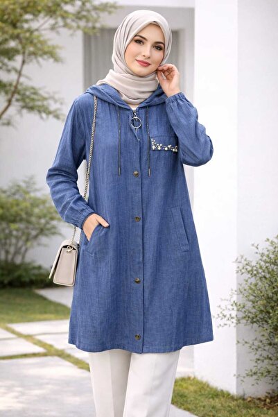MODESGİYİM FERMUARLU TUNİK GÖMLEK