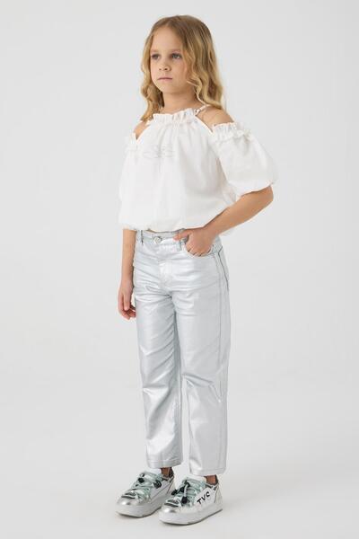 Tyess BG Store Kız Çocuk Denim Pantolon