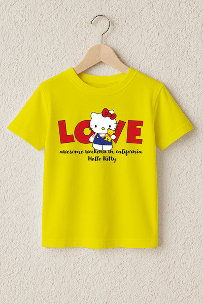 MYADA Tricou premium din bumbac 100% imprimat Love Kity 23532