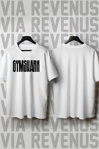 Vordevia Μπλουζάκι Unisex με στάμπα γραμμάτων γυμναστικής, με λαιμόκοψη ποδηλ...