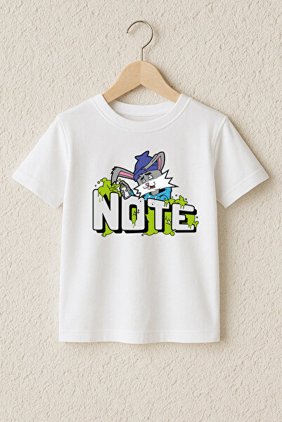 MYADA Μπλουζάκι Note Rabbit με στάμπα, 100% βαμβακερό, υψηλής ποιότητας 23518