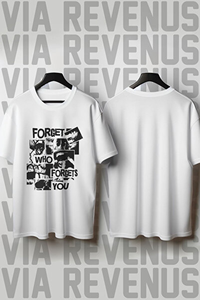 Vordevia Ξεχάστε τον όσον σε ξεχάσει, μπλουζάκι με στάμπα, λαιμόκοψη ποδηλάτο...