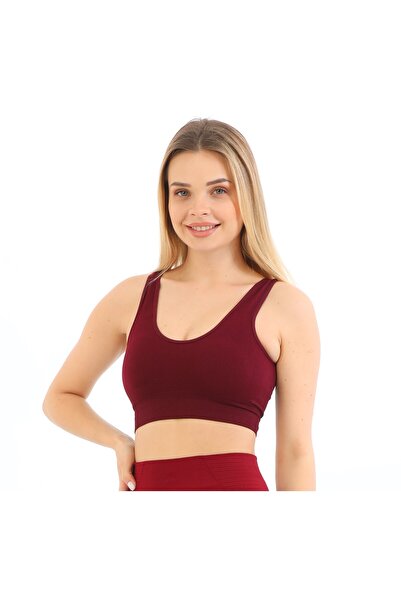 İNSPİRA Sports Bra Thick Straps Without Underwire Padded Women's Crop Top Bus...