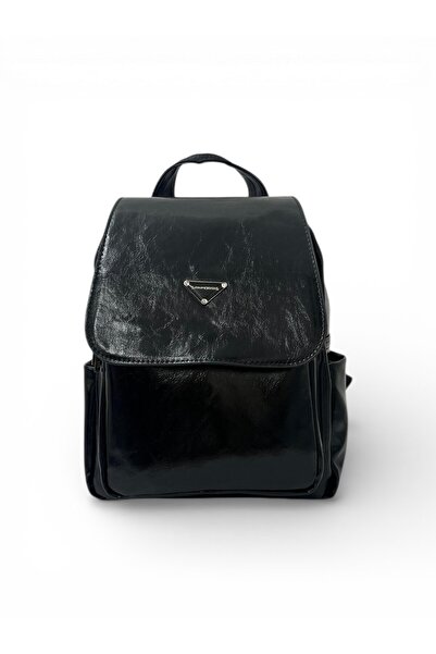 Sanmorris Rucsac de damă din piele artificială, cu textură moale și husă