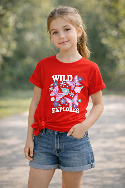 MYADA Wild Explorer Printed 100% Cotton Premium Kids T-Shirt 26113