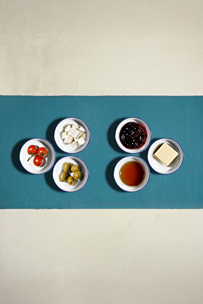 Nehir Karma Blue 6 Piece Ceramic Bowl Set