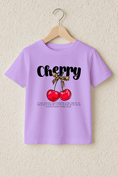 MYADA Μπλουζάκι με στάμπα κεράσια, 100% βαμβάκι, υψηλής ποιότητας 23497