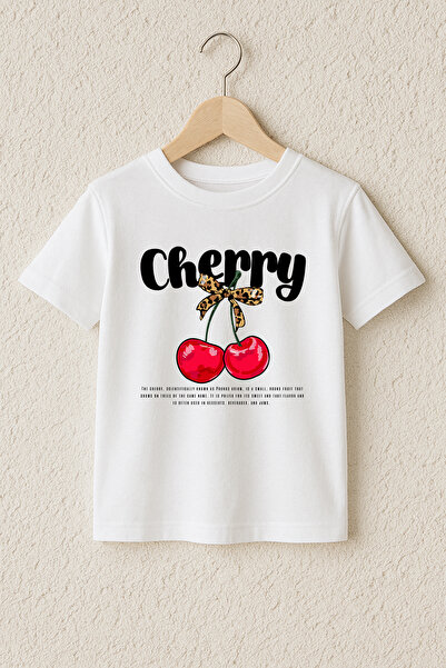 MYADA Μπλουζάκι με στάμπα κεράσια, 100% βαμβάκι, υψηλής ποιότητας 23497