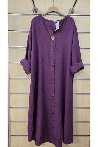 Park Moda Ιταλικό Μακρύ Φόρεμα K Λινό