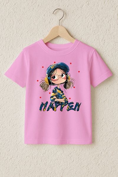 MYADA Tricou premium din bumbac 100% cu imprimeu Watercolor Happen 23982