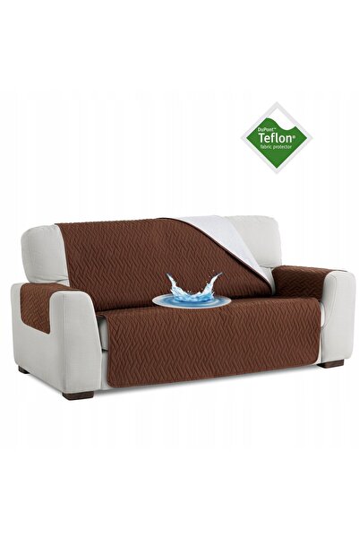 Sofazip Husă canapea impermeabilă matlasată Sofazip, culoare Maro Canapea 3 l...