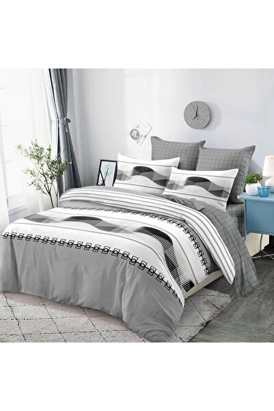 Five Store Lenjerie de pentru o persoana cu husa elastic, Ainmire, bumbac mer...