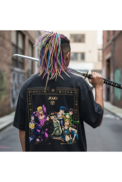 FG KONNİCHİWA تي شيرت JoJo's Bizarre Adventure Jotaro Jojo's Bizarre Adventur...