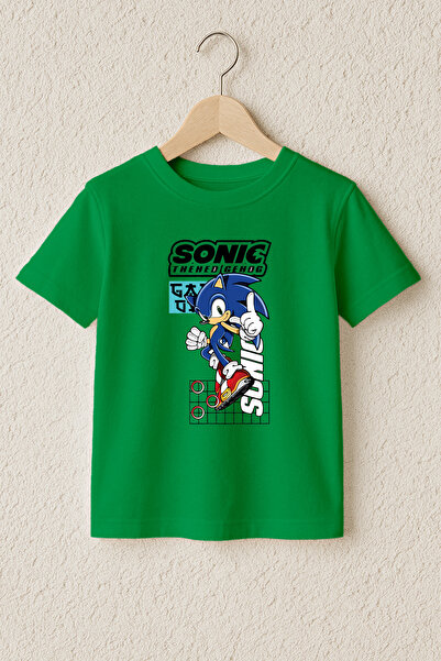 MYADA Μπλουζάκι με στάμπα Sonic, 100% βαμβάκι, υψηλής ποιότητας 23983