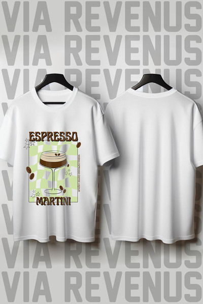 Vordevia Μπλουζάκι Unisex με στάμπα Espresso Martini, με λαιμόκοψη ποδηλάτου,...