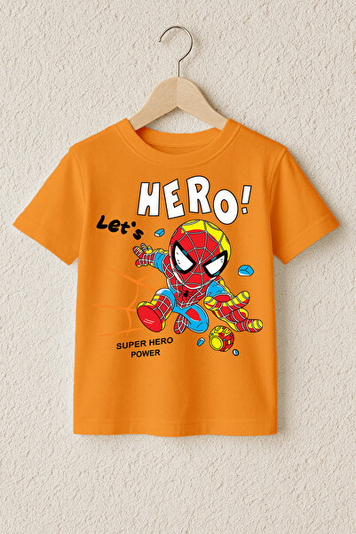 MYADA Tricou premium din bumbac 100% cu imprimeu Let's Super Hero 23534