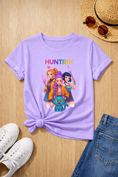 MYADA Μπλουζάκι Huntrix με στάμπα, 100% βαμβάκι, υψηλής ποιότητας 27034