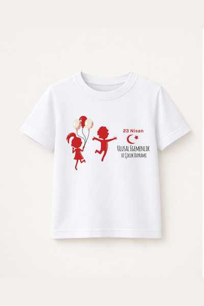 MYADA 23 Απριλίου Εθνική Κυριαρχία και Ημέρα του Παιδιού Τυπωμένο 100% βαμβακ...