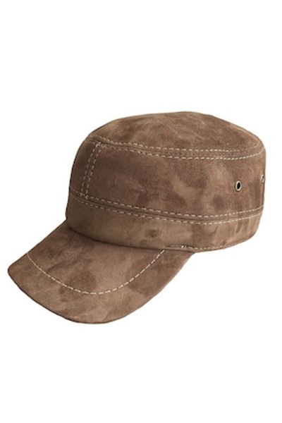 Durava Leather and Fur Cap for Men