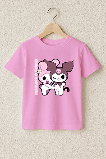 MYADA Μπλουζάκι My Melody Kuromi με στάμπα, 100% βαμβάκι, υψηλής ποιότητας 23985