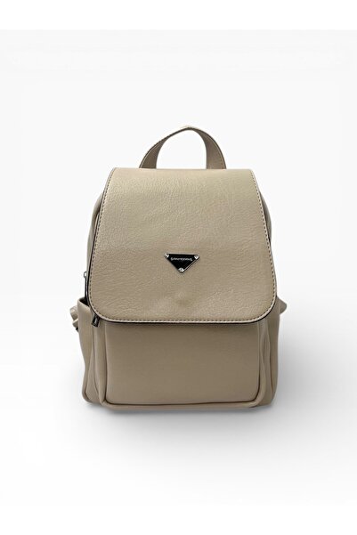 Sanmorris Rucsac de damă din piele artificială, cu textură moale și husă