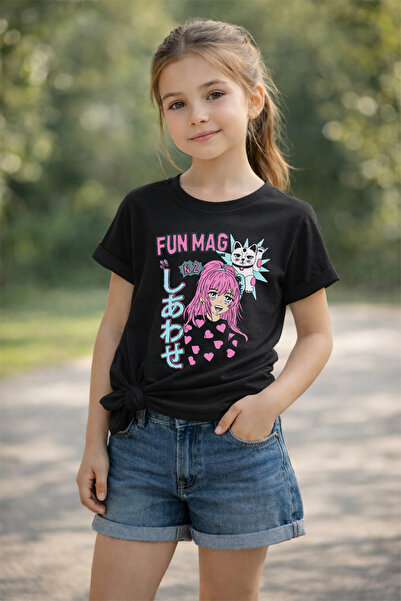 MYADA Детска тениска Fun Mag Girl с принт, 100% памук, премиум качество 26105