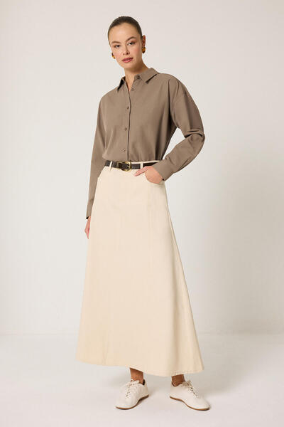 Touché Privé A-Cut Denim Skirt