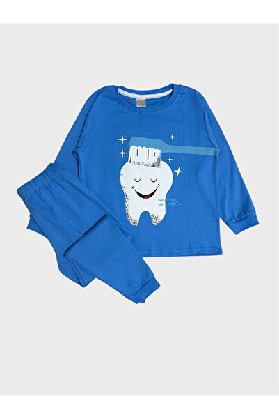 elmas kids Σετ πιτζάμες για αγόρια, 100% βαμβακερό, με μοτίβο οδοντόβουρτσας,...