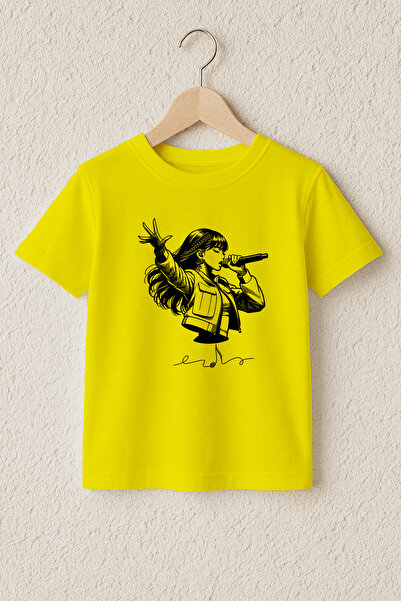 MYADA Singing Style Girl Printed 100% Cotton Premium T-Shirt 23501