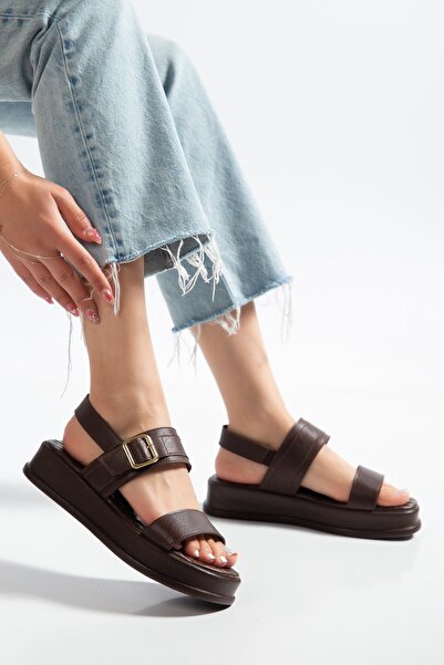 BAHRİNA Women's Bitter Brown Sandals