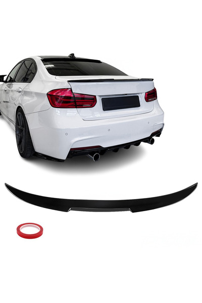 AutoUp M Style BMW 3 Series F30 2011-2019 Trunk Spoiler - Gloss Black