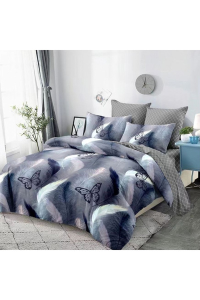 Five Store SUPER double bed linen, Arana, mercerized cotton, multicolor, 4 pi...