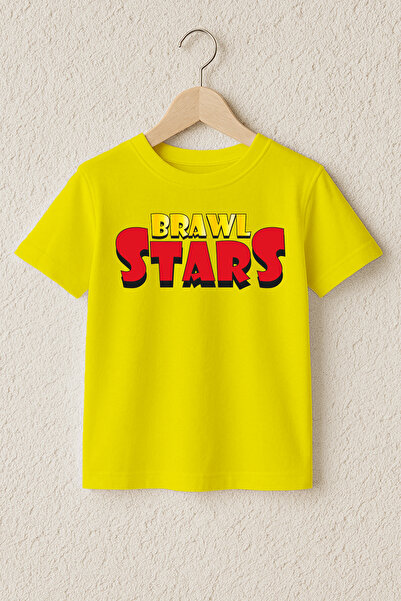 MYADA تي شيرت براول ستارز مطبوع 100% قطن فاخر 23409