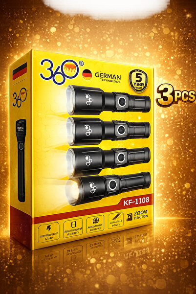 360 3IN1 COMBO FLASHLIGHT